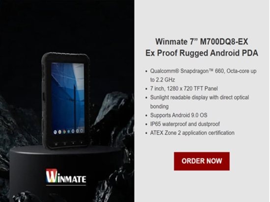 Winmate M700DQ8-EX ATEX grade rugged Android PDA