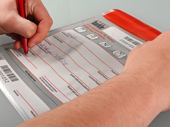 Security bags for samples (Bürkle GmbH)