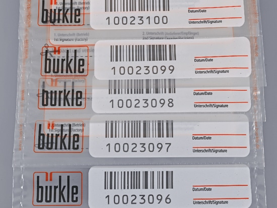 Security bags for samples (Bürkle GmbH)