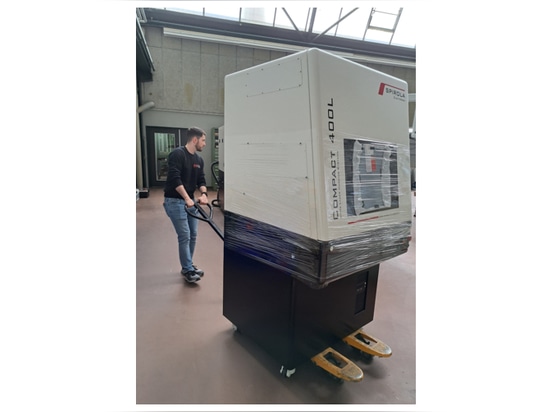 Delivery of our laser marking system