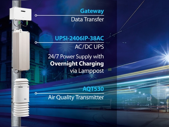 Smart City: Continuous air quality monitoring powered by innovative UPS Solutions