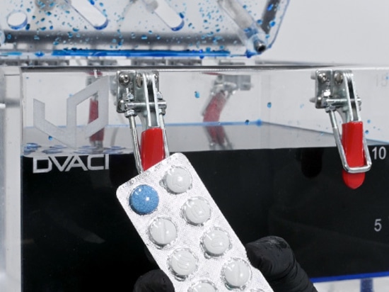 Methylene blue test by applying vacuum