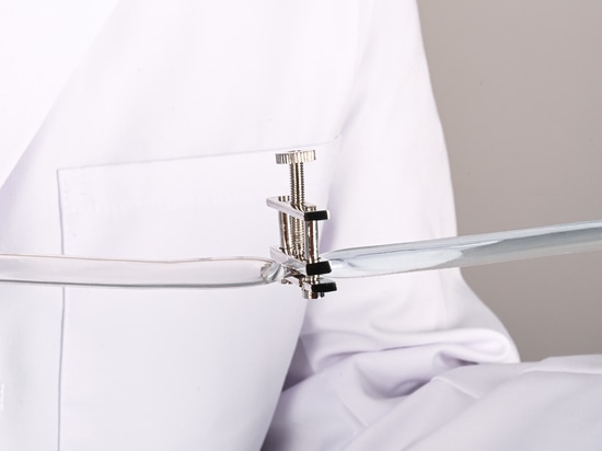Hose clamp/pinch cock according to Hoffmann: Precise clamping and shutting off of hoses or tubings (Bürkle GmbH)