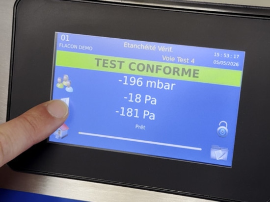 Includes an integrated vacuum pump with electronic regulation down to -700 mbar