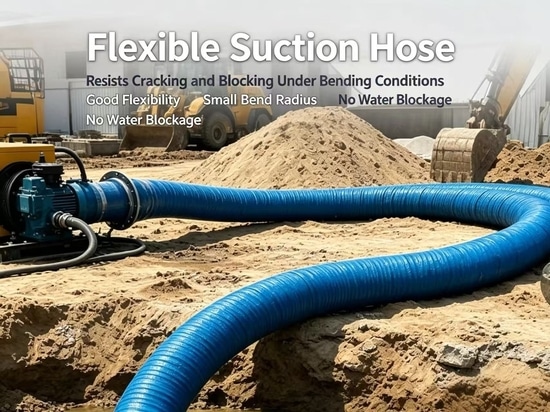 Our factory's flanged large-diameter rubber hoses are suitable for high-intensity water suction and drainage projects.