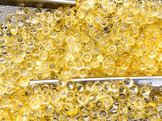 softgel capsule in drying drums