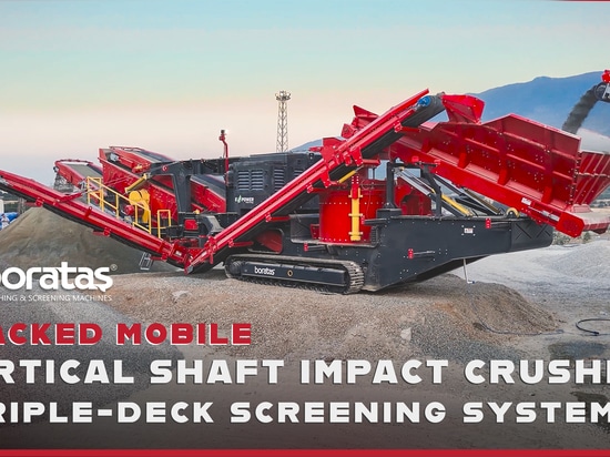 Tracked Mobile Crusher with Integrated 3-Deck Screen | Boratas
