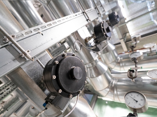 A total of six sliding gate valves are used in the primary supply flow to regulate the volume flow.