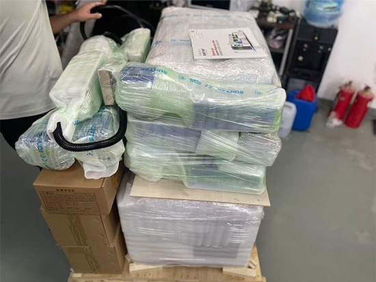 Strictly Tested UV Flying Laser Marking Machine Shipped to Australian Client