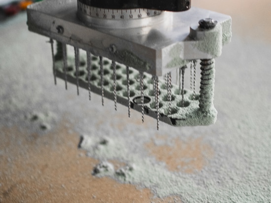 New 8 kW electro-spindle with Multi-Draw Aggregate (45 Simultaneous Cutters)