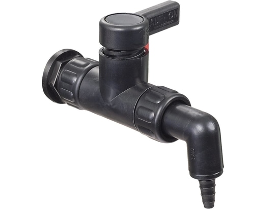StopCock PA: Electrically conductive drain cock for solvent filling (Bürkle GmbH)