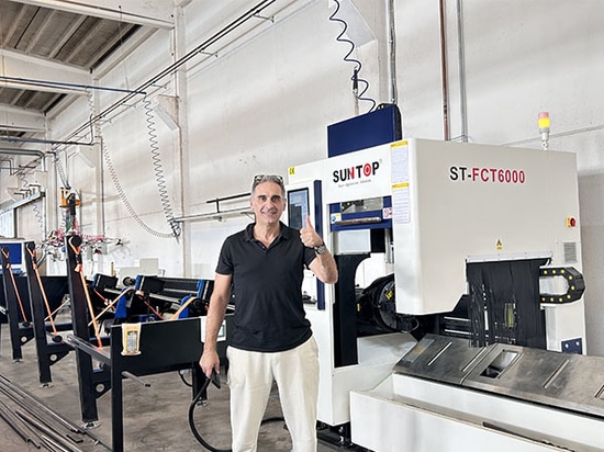 SUNTOP Automatic Laser Pipe Cutting Machine Successfully Delivered to Italy