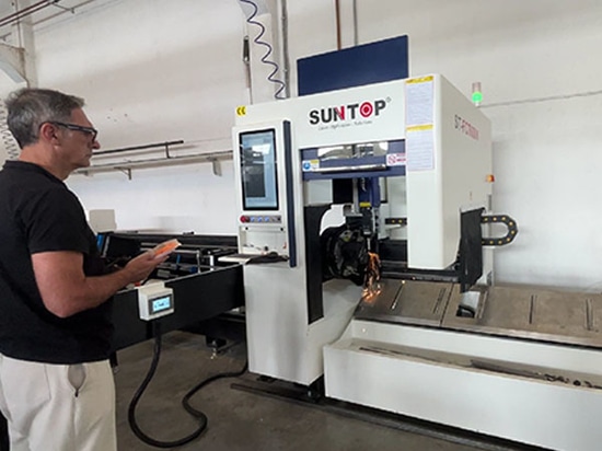 SUNTOP Automatic Laser Pipe Cutting Machine Successfully Delivered to Italy