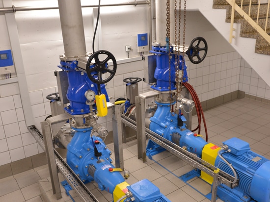 Egger Turo® Vortex pumps in pumping station Schweinfurt, Germany - dry-weather pumps