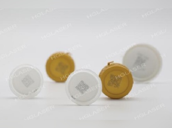 Auto laser marking system on marking bottle caps