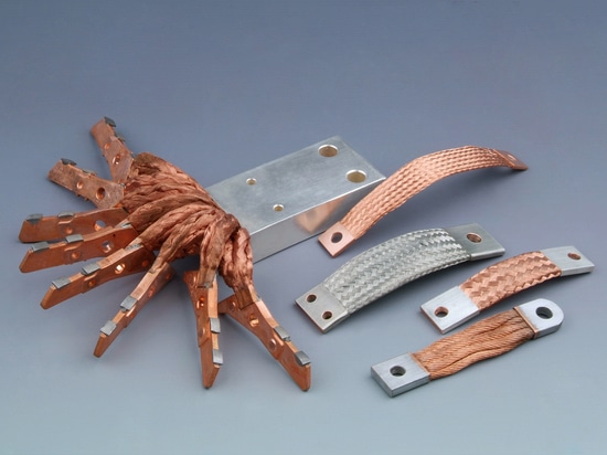 Flexible copper braid connectors