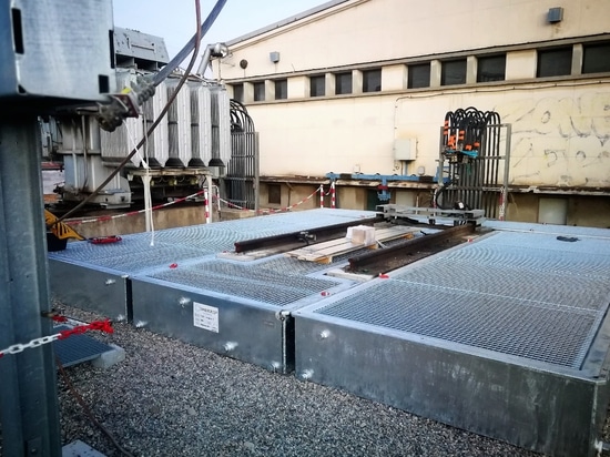 Transformer substation retrofit from the french Network Rail named SNCF with Schneider Electric thanks to the modular retention tanks solution simple or with extinguishing system #TRTMODULO or #ERT...