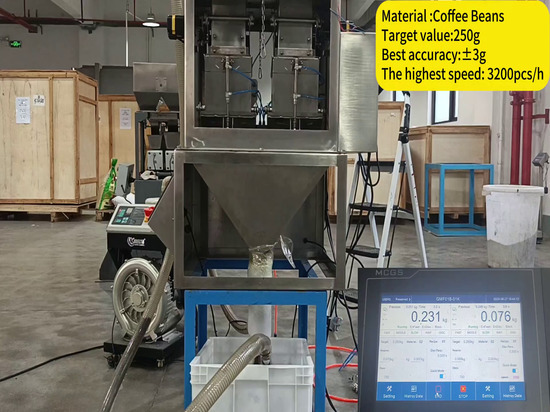 Packing Machine AF-01K II Different Granule Materials Packing Test ...