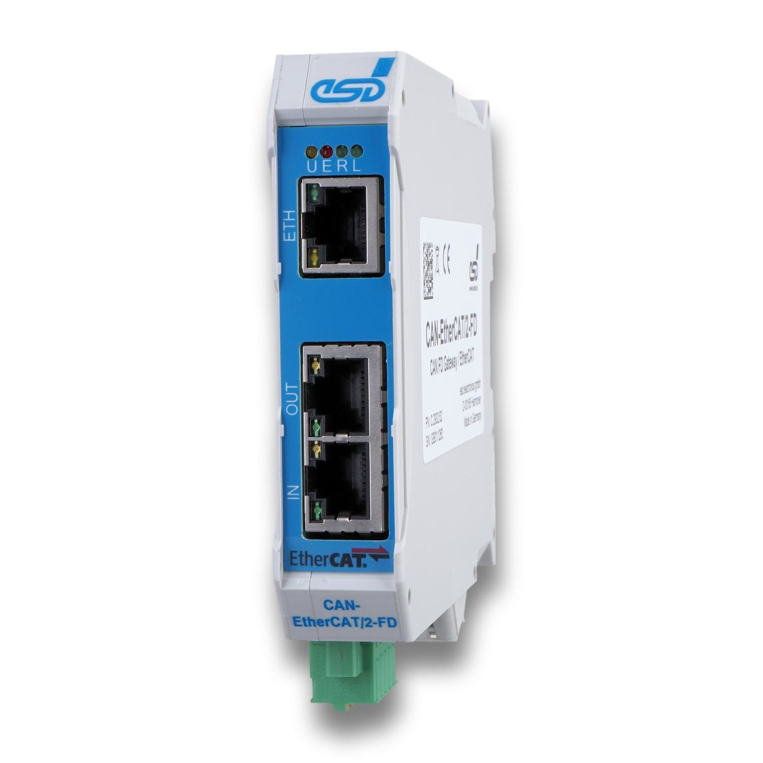通信ゲートウェイ - CAN-EtherCAT/2-FD - esd electronics gmbh - 産業用 / イーサネット / CANbus