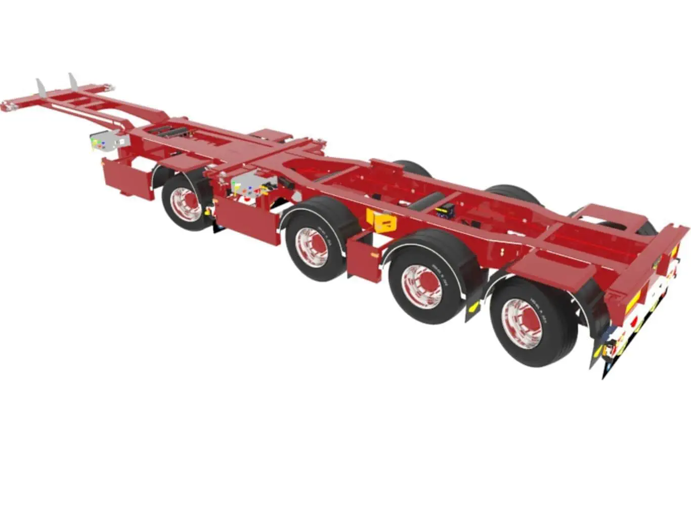 コンテナトレーラー - Broshuis BV - 産業機器用 / 5軸 / 牽引式