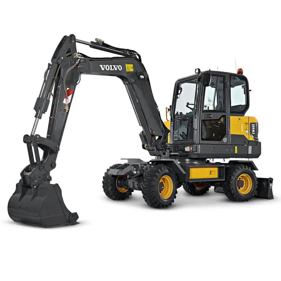 小型油圧ショベル - EW60E - Volvo Construction Equipment - ホイール式 / ディーゼル / 建設現場用