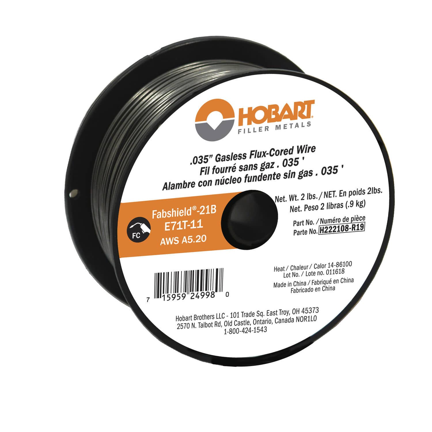 Tien Tai Electrode Co., Ltd. Hobart 71T / C1