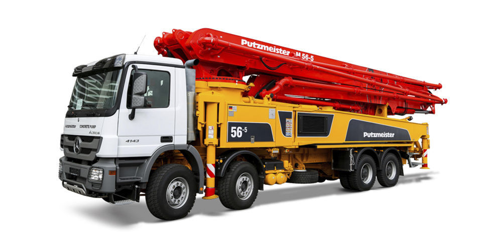工事現場用トラック搭載コンクリート ポンプ - M56-5 - Putzmeister