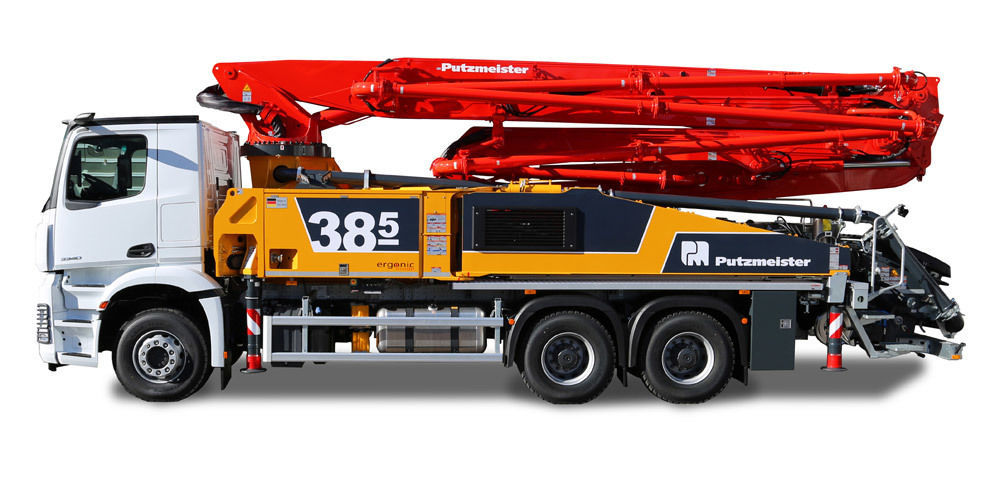 非売品プツマイスター M 38-5 コンクリートポンプ車（株式会社ヤマコン仕様） 移動式トラック搭載コンクリート ポンプ - BSF 38-5 - Putzmeister