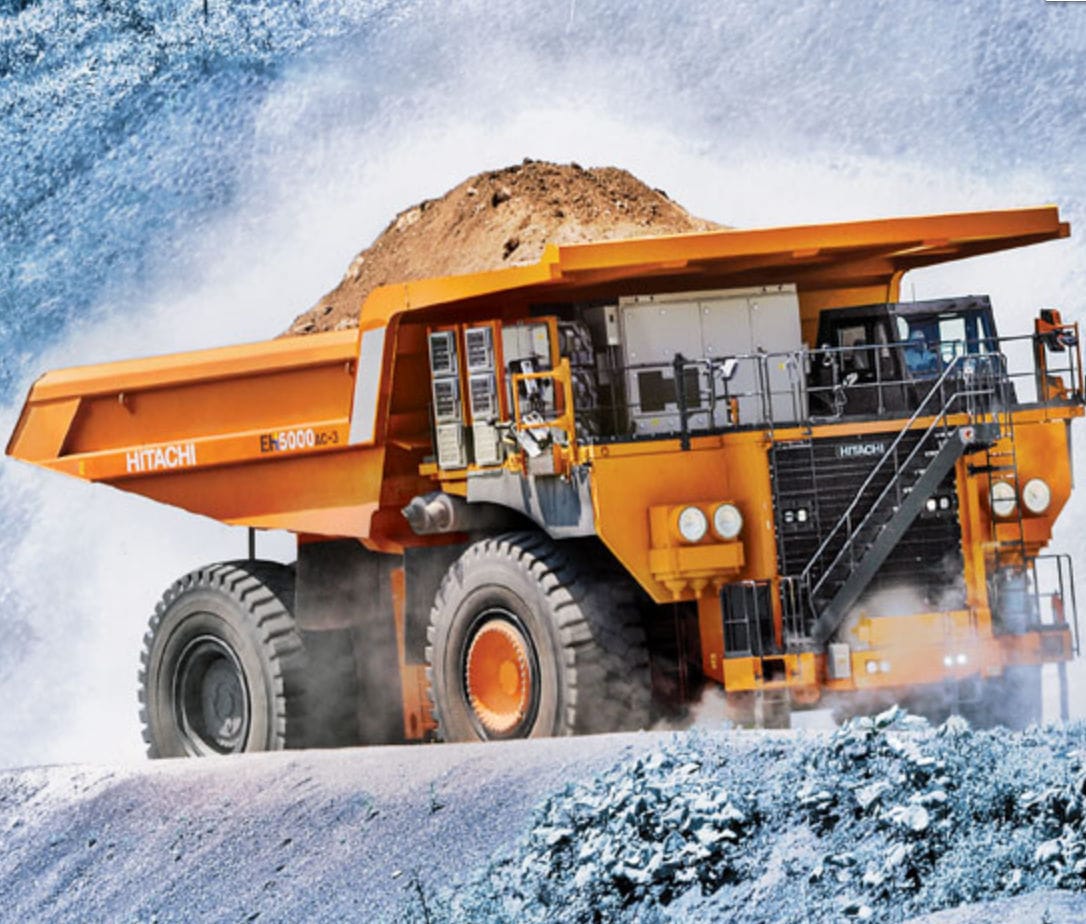 HITACHI EH5000AC-3 ダンプトラック　ゴールド　金 EH5000AC-3 Rigid Dump Trucks - Hitachi Construction Machinery