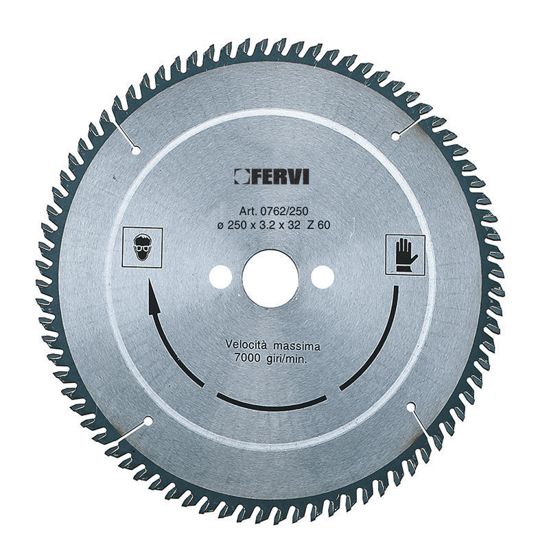 円形鋸刃 - 0762/190 - FERVI - 炭化物 / アルミニウム用 / プラスチック