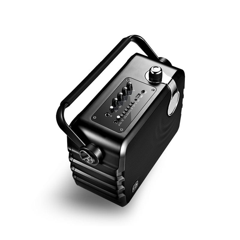 SHIDU K10 Bluetooth ワイヤレススピーカー ブラック ワイヤレスマイクが2本付属！超お買い得で機能性の高いSHIDUのK10をご