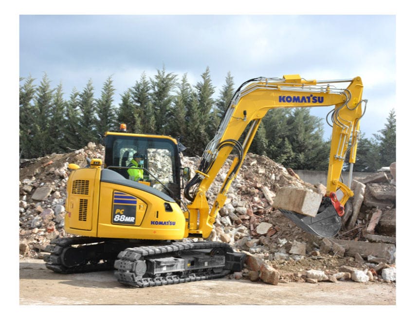 KOMATSU コマツ　PC 88MR 油圧ショベル　1/50 Amazon.co.jp: 京商EGG 1/50 6ch IRC コマツ油圧ショベル PC1250