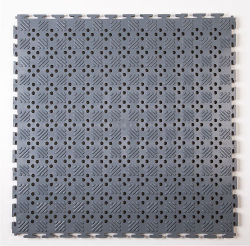 PVC床ボード - Lock-Mat Open - ECOLOC PVC Interlocking Floor Tiles - 粘板岩 ...