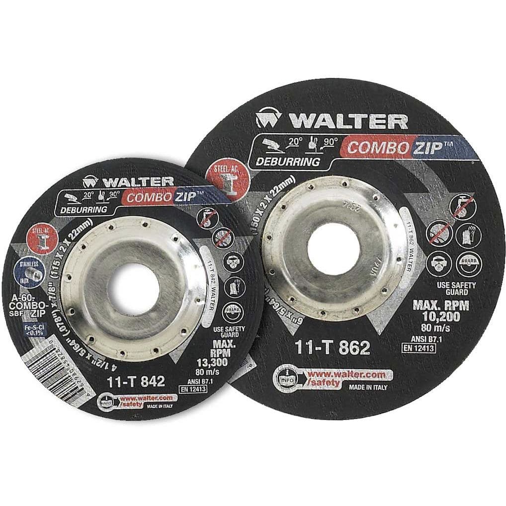 スチール用切断ディスク Combo Zip / Combo Zip SpinOn WALTER スチール製 / マニュアルグラインダー用