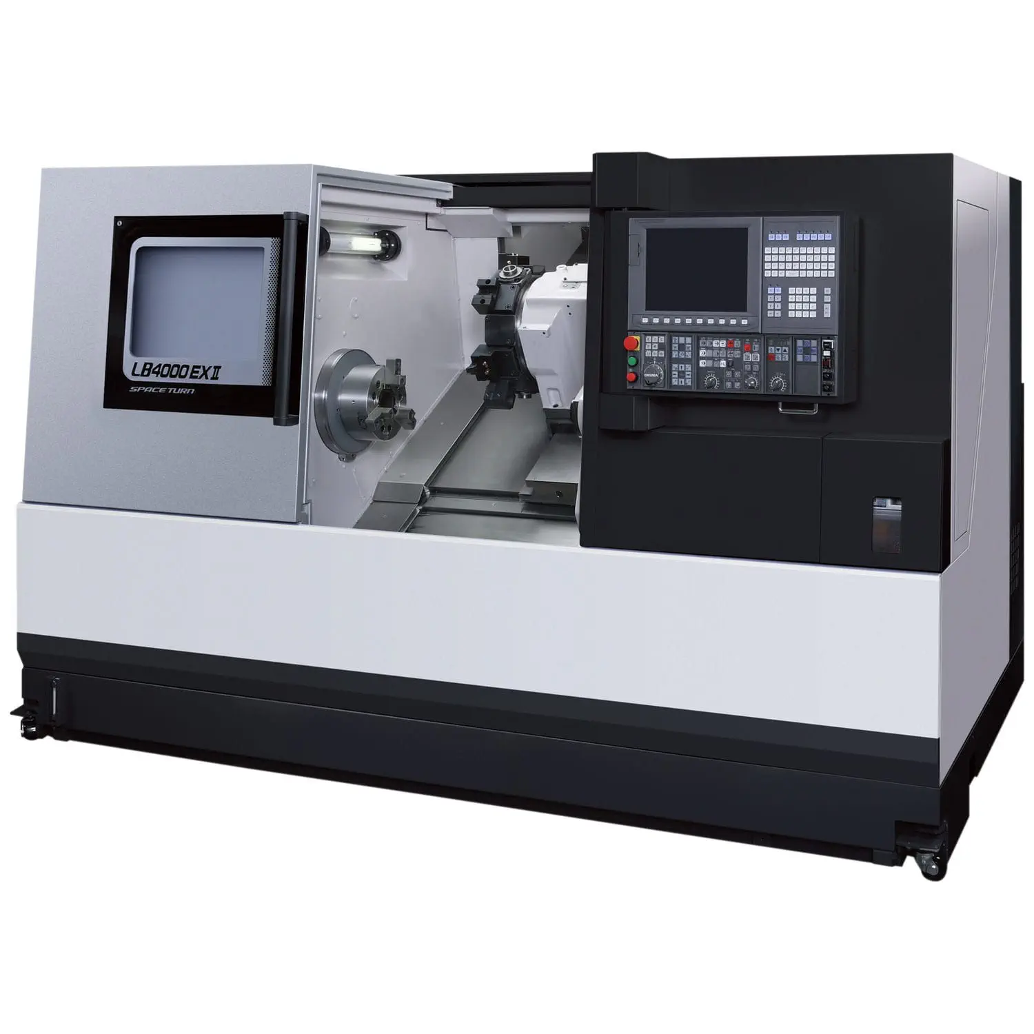 CNC旋盤 - LB4000 EX II - OKUMA EUROPE GMBH - 横型 / 2軸 / 12ツール 