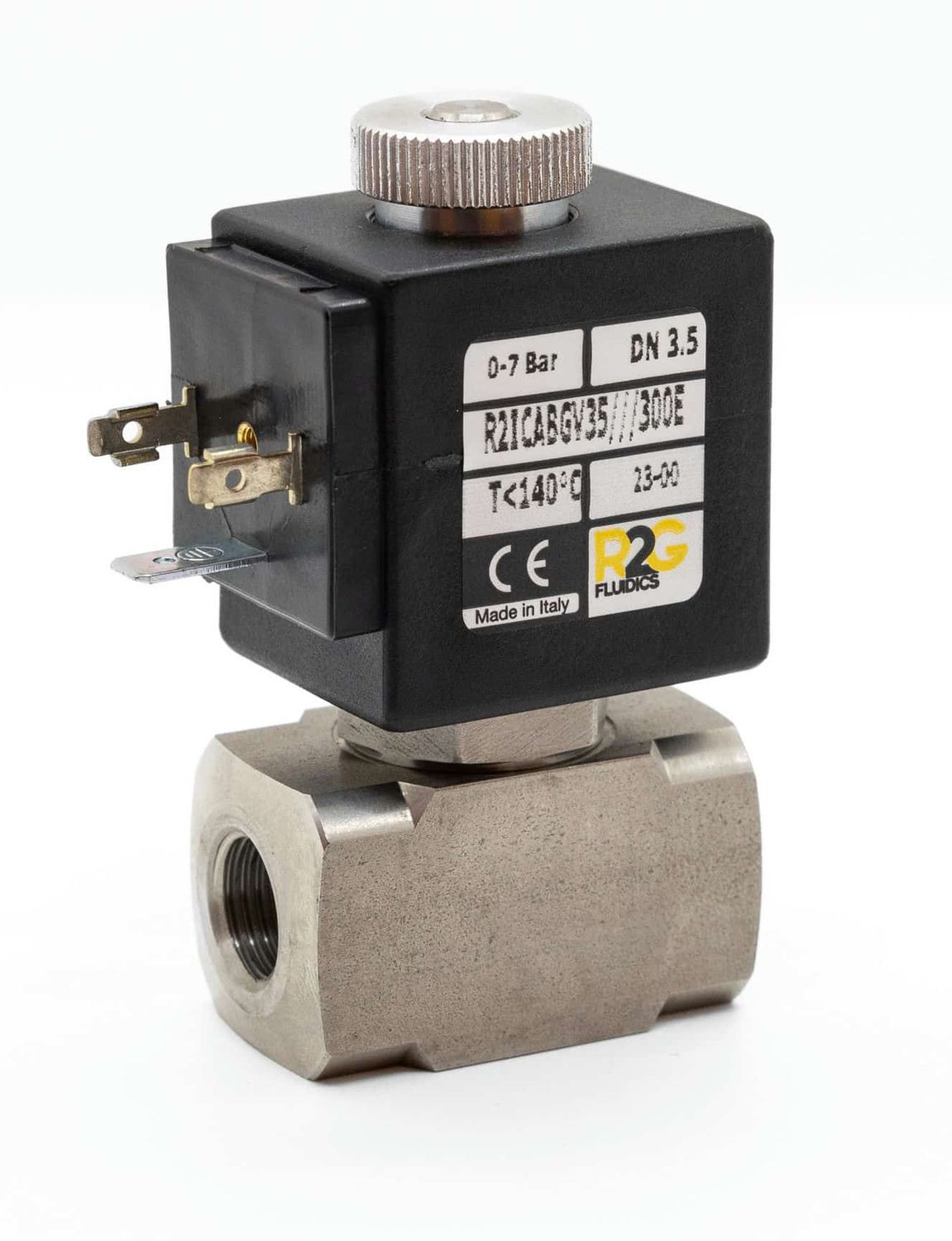 直動式電磁弁 - R2IC NA/NO - R2G Fluidics Srl - 2方向 / 常開型 / 水