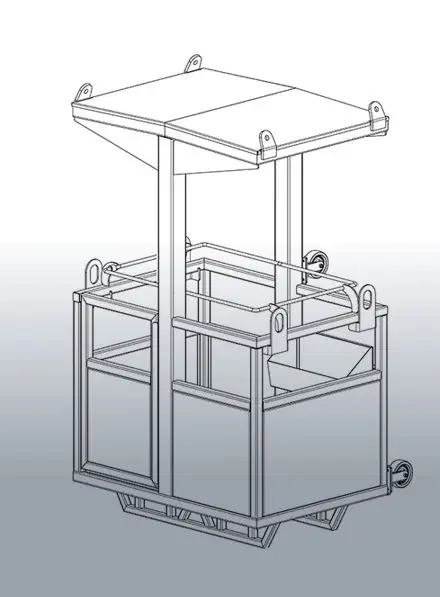 作業用高所作業台 - 1072 - Eichinger Equipement - 吊り下げ式