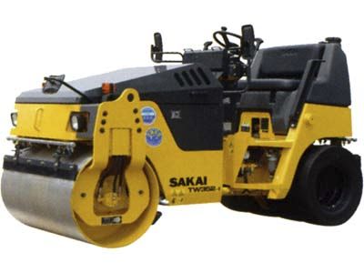 組み合わせロードローラー - 2 640 kg ( 5 820 lbs ) | TW352-1 - SAKAI HEAVY INDUSTRIES -  関節付き