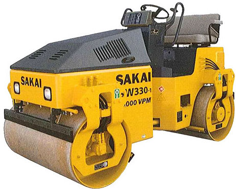 組み合わせロードローラー - max. 2 750 kg ( 6 060 lbs ) | TW320-1/330-1 - SAKAI HEAVY  INDUSTRIES - 関節付き