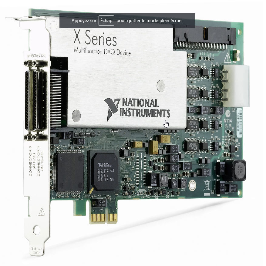 デジタル入出カード - PCIe-6353 - NATIONAL INSTRUMENTS/ナショナル