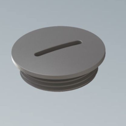 円形栓 Mogk 01 Ortac 螺旋溝 プラスチック製 Oリング