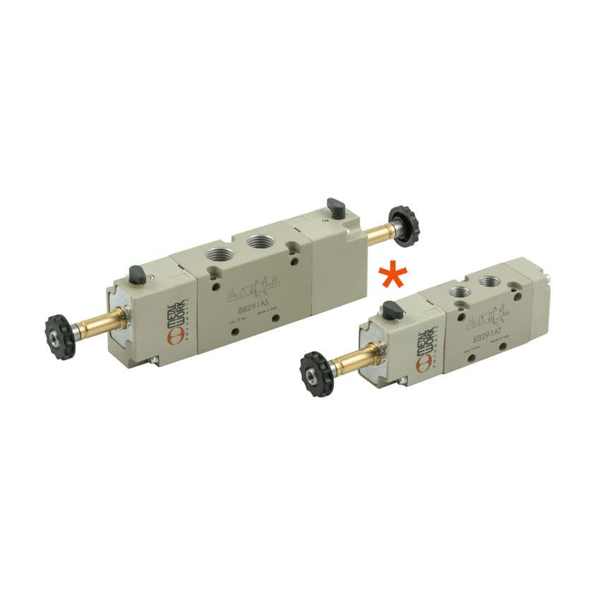 パイロット式電磁弁 - 701002 series - METAL WORK - 2方向3位置 / NC / NO