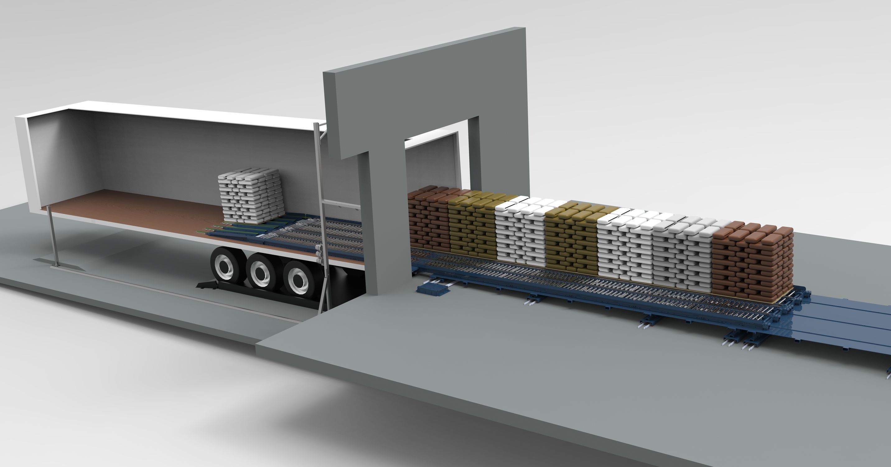 トラック用積み込み / 積み下ろしシステム - Ancra Systems B.V. - 牽引用 / コンテナ用 / 自動