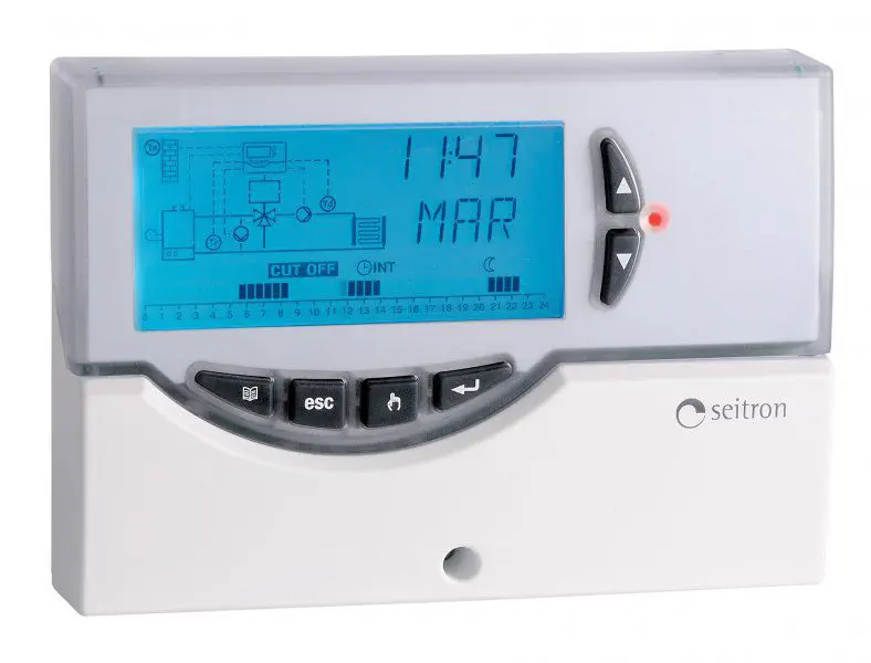 デジタル温度調節器 - RKP01M - Seitron SpA - 液晶ディスプレイ