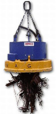 電子スイッチ吊り上げ電磁石 H Mag Series Gensco Equipment 金属スクラップハンドリング用 鉄くず用 円形