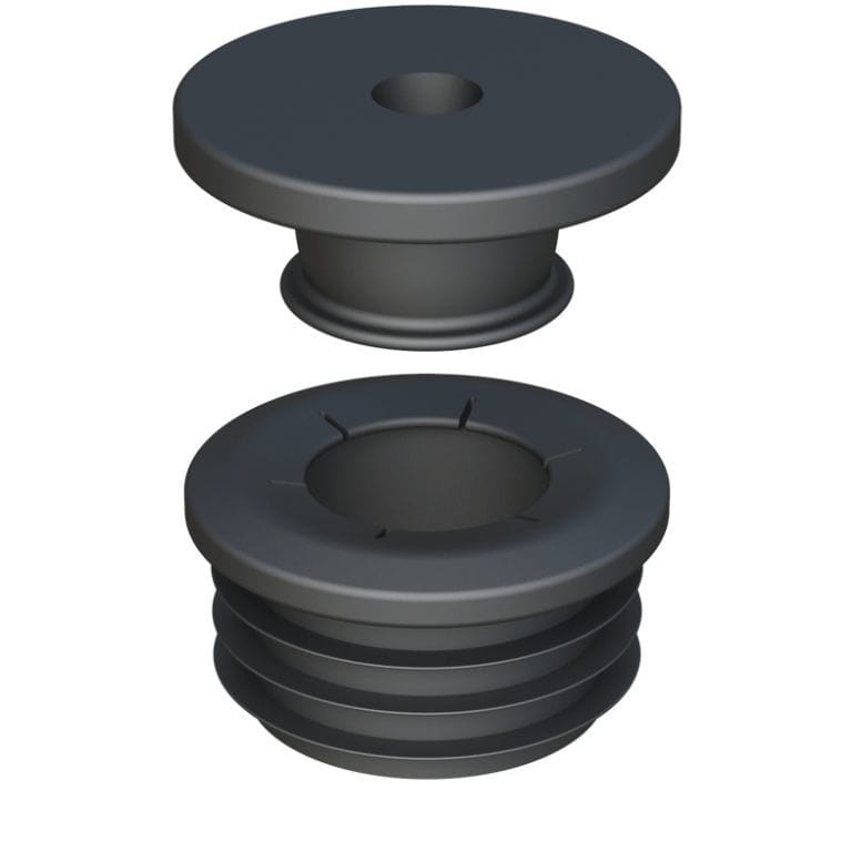 プレスフィットエンドキャップ LIOP ISC PLASTIC PARTS 円形 / HDPE / ポリアセタール（POM）