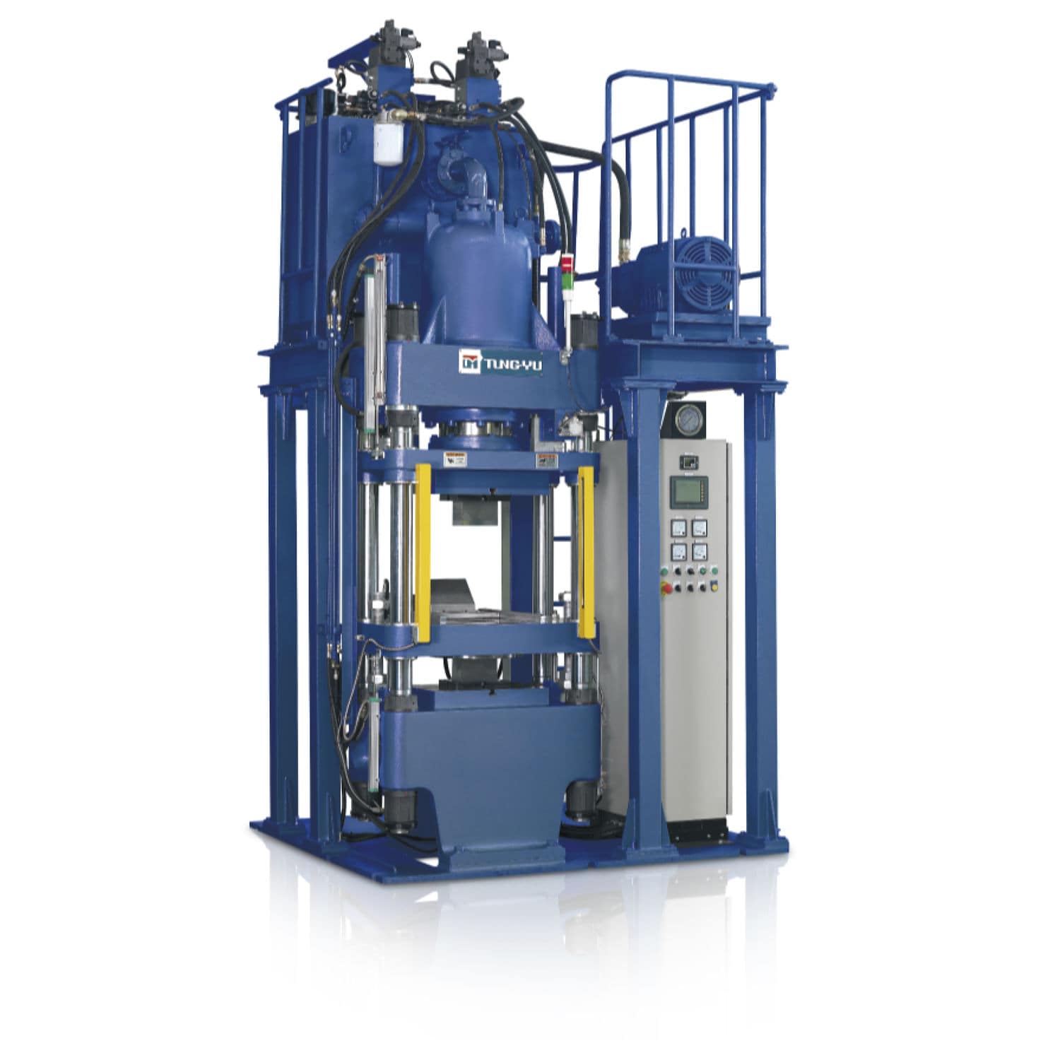 油圧式プレス機 - TYC-12-S-PCD-2L-UP - REP international - 圧縮 / 複合材料用 / 自動