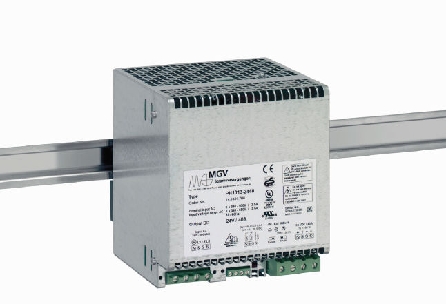 MGV PH1003-2440 電源ユニット 24V 40A DINレール電源 - PH1013-2440 - MGV - AC/DC / 単一出力 / スイッチング