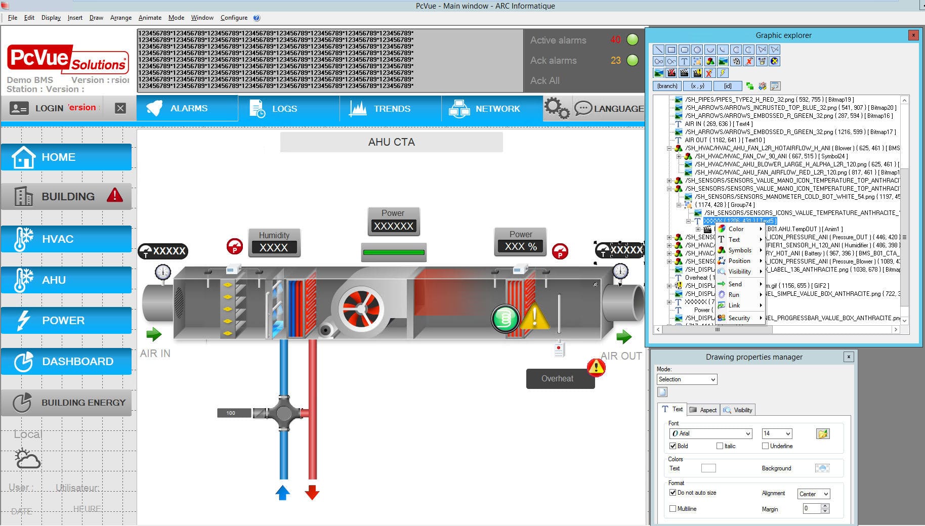 デザインソフトウェア Arc Informatique Hmi インターフェイス グラフィック