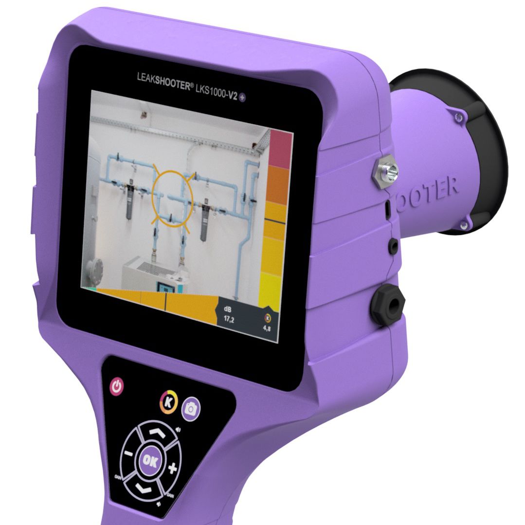 超音波式漏れ検知器 - LEAKSHOOTER LKS 1000-V.2 + - SYNERGYS